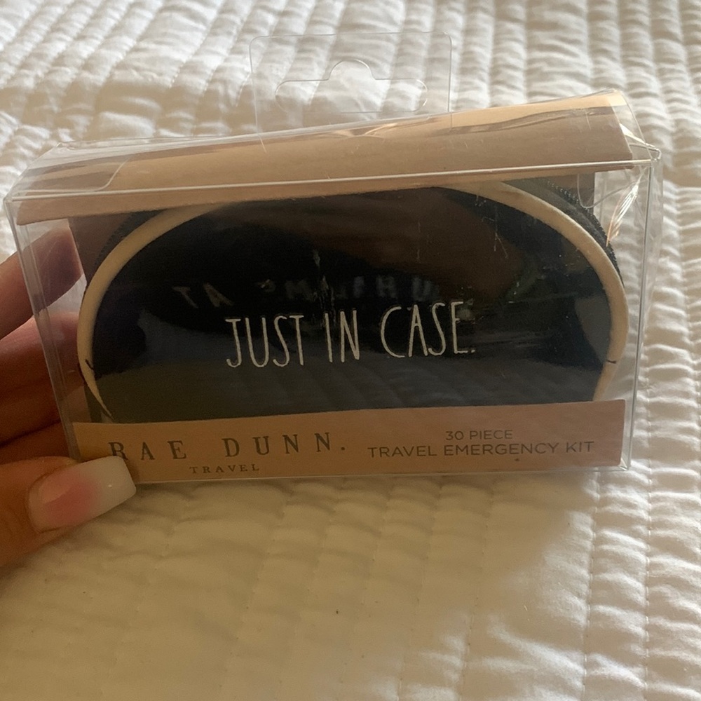 Rae Dunn travel emergency kit
